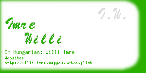imre willi business card